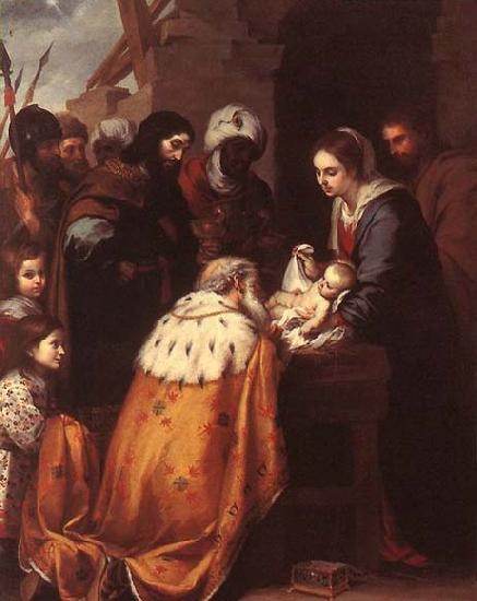 MURILLO, Bartolome Esteban Adoration of the Magi